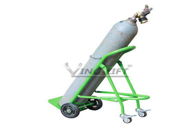Fold Down Single Double Gas Cylinder Hand Truck Trolley With Restraining Strap